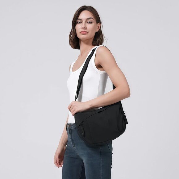 Nylon Crescent Bag Hobo Crossbody Bags Casual Sling Bag Slouchy Shoulder Bags Tr - Picture 3 of 6